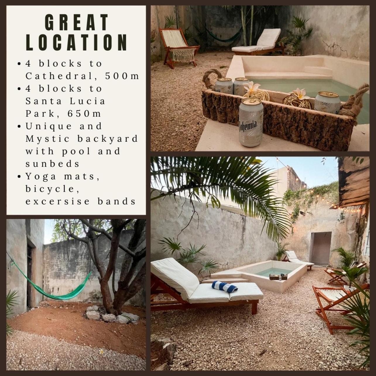 Vila Unique Mystic Pool Yard Only 3 Blocks Main Sq Mérida Exteriér fotografie